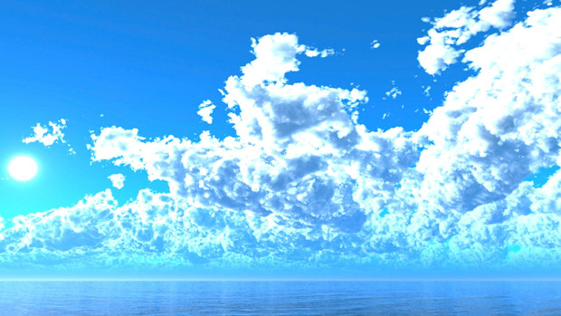 Mmdステージ配布 真夏の空 Te6 スカイドーム 怪獣対若大将p さんのイラスト ニコニコ静画 イラスト