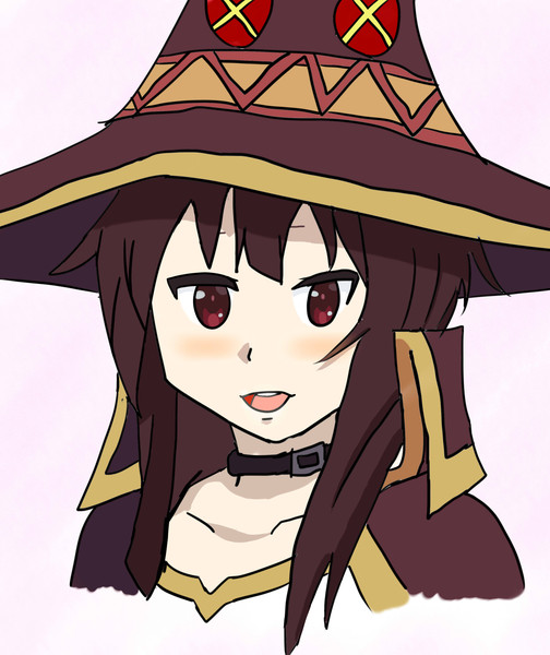 このすば めぐみん模写 ペンタブ練習２ Gunsou 生放送主 さんのイラスト ニコニコ静画 イラスト