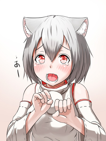 苦手な食べ物を頑張って食べようとしている椛 篝町狐懐 さんのイラスト ニコニコ静画 イラスト