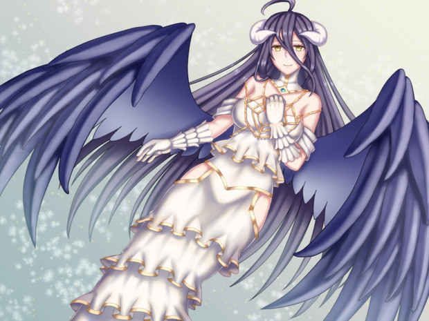 オーバーロードキャラクター人気投票 アルベド ニコニコ静画 イラスト