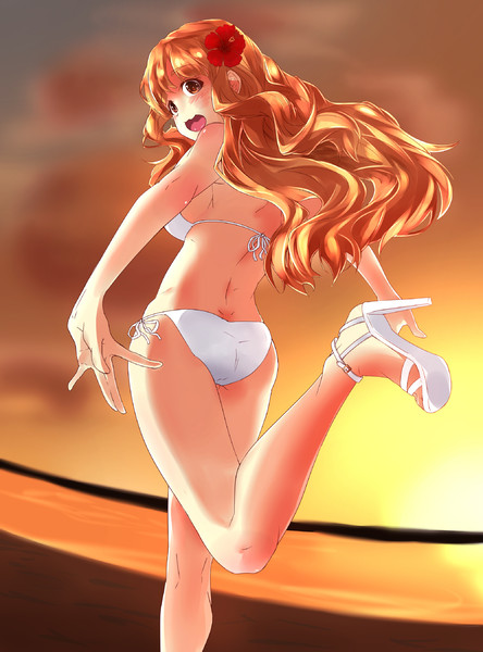 シンプルに白ビキニの諸星きらり 久 月 さんのイラスト ニコニコ静画 イラスト