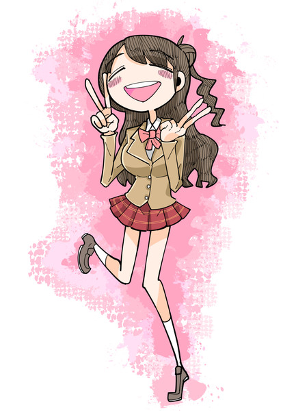 島村卯月頑張りますダブルピース 電気ウサギ さんのイラスト ニコニコ静画 イラスト