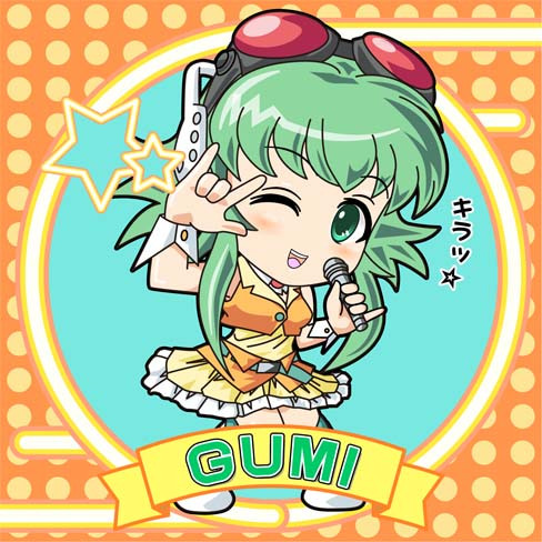 GUMIをビックリマンシール風に描いてみた