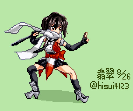 格ゲー風ドット川内 翡翠 さんのイラスト ニコニコ静画 イラスト