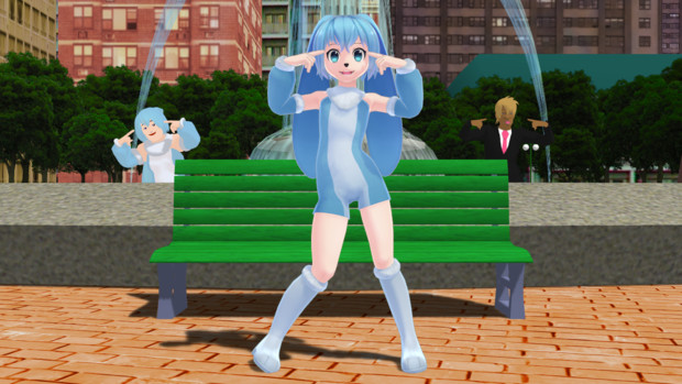 【MMDモデル配布】擬人化けんまくんVer.2.00