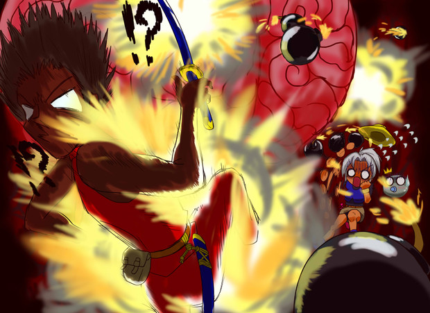はちみつビデオ 今からやるテラリア パニックボンバークーニー サンチョ さんのイラスト ニコニコ静画 イラスト