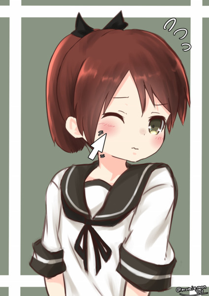 敷波ちゃんのほっぺぷにぷに もみ痔 さんのイラスト ニコニコ静画 イラスト