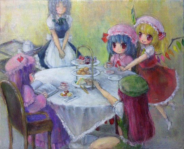 紅魔館お茶会 サワダモコ さんのイラスト ニコニコ静画 イラスト