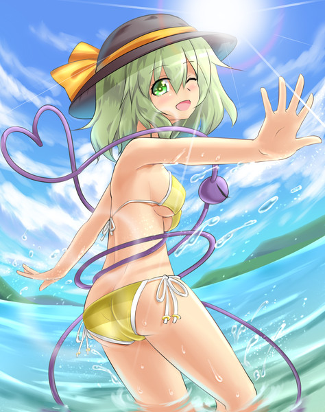 海 太陽 水着 こいし 白月しおり さんのイラスト ニコニコ静画 イラスト