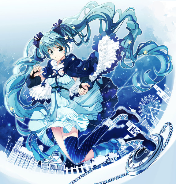 冬の夜ミク 南もふ子 さんのイラスト ニコニコ静画 イラスト