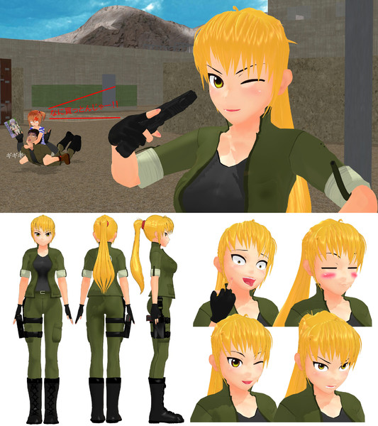 リサ Lisa Ver4配布します Mmdオリキャラ クラtd731 さんのイラスト ニコニコ静画 イラスト