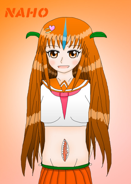 菜穂 オレンジ ニコニコ静画 イラスト