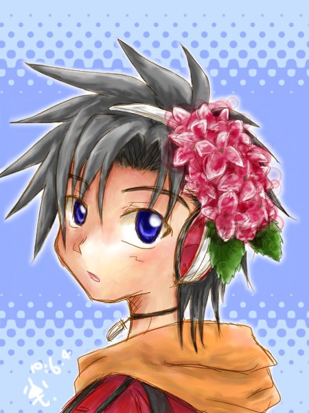 赤い紫陽花コサージュ びごろくぎな さんのイラスト ニコニコ静画 イラスト