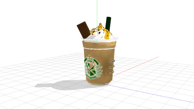 スタッバックスカフィーきぼーがみね支店 Mmdアクセサリ配布 るーずりーふ さんのイラスト ニコニコ静画 イラスト