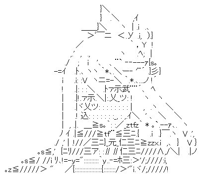アスキーアート Nicosub静画