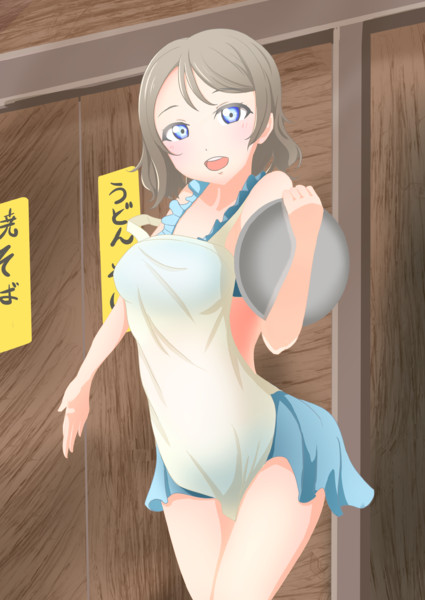 水着エプロン渡辺曜 りふら さんのイラスト ニコニコ静画 イラスト