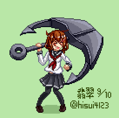 格ゲー風ドット雷 翡翠 さんのイラスト ニコニコ静画 イラスト