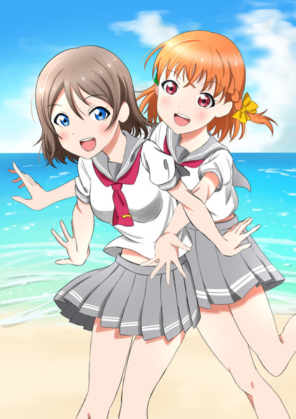 曜と千歌 パピコ さんのイラスト ニコニコ静画 イラスト