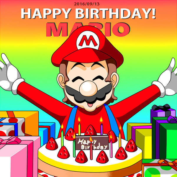 マリオ誕生日おめでとう Allansinho01 さんのイラスト ニコニコ静画 イラスト