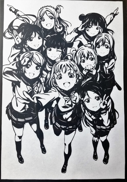 Aqours（ラブライブ！サンシャイン!!）。