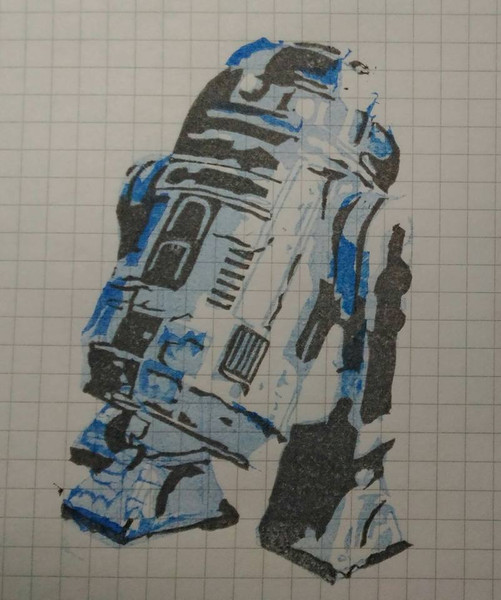 スターウォーズ R2D2 彫ってみた