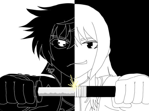 白黒はっきりさせようぜ 四ちゃんねる さんのイラスト ニコニコ静画 イラスト