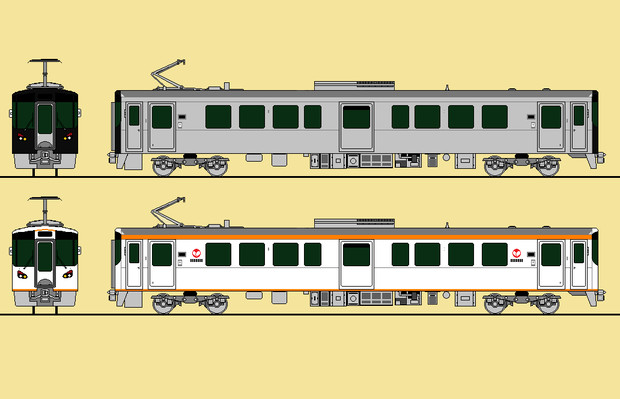 一畑電車デハ7000系（ラッピング公募開始）