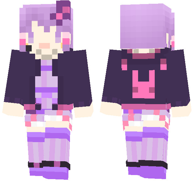 Minecraft 結月ゆかり の スキンサンプル 修正 いちこ さんのイラスト ニコニコ静画 イラスト