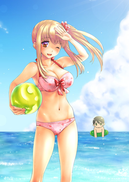 海と水着と ひかべさくほ さんのイラスト ニコニコ静画 イラスト
