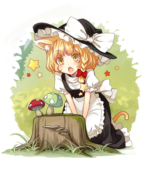あ 野生のネコ魔理沙が飛び出してきた 月戈 さんのイラスト ニコニコ静画 イラスト