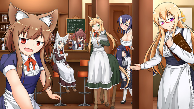 うちの娘たちで メイド喫茶 妖よもぎ さんのイラスト ニコニコ静画 イラスト
