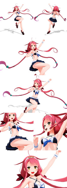 ポーズ配布 伊26立ち絵ポーズ Mmd艦これ Me さんのイラスト ニコニコ静画 イラスト