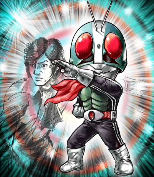 オール主役ライダー描く32 仮面ライダー1号 ニコニコ静画 イラスト