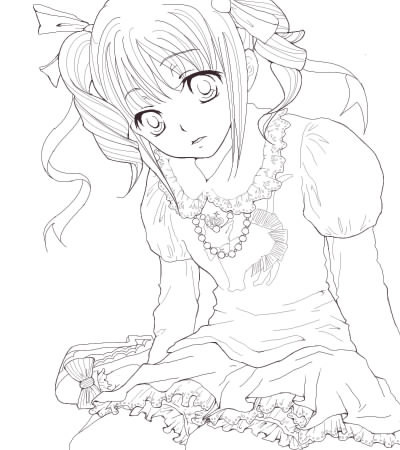 塗り絵 ひらひらふわふわ はなねこ W さんのイラスト ニコニコ静画 イラスト