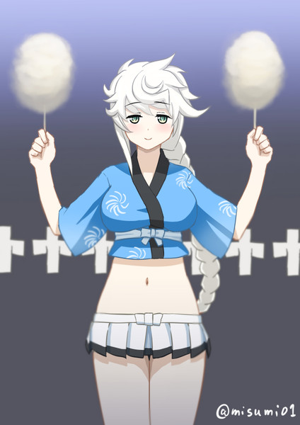 綿菓子を持ってうれしそうな雲龍 みすみ さんのイラスト ニコニコ静画 イラスト