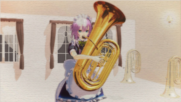チューバ吹き咲夜 れいむ さんのイラスト ニコニコ静画 イラスト