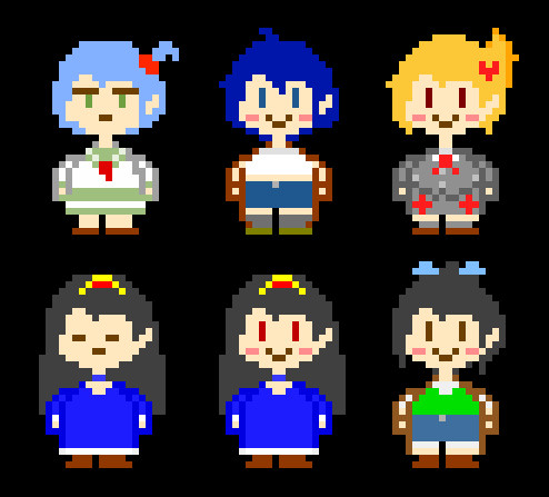 Undertaleキャラ風のドット絵 Mr Tt さんのイラスト ニコニコ静画 イラスト