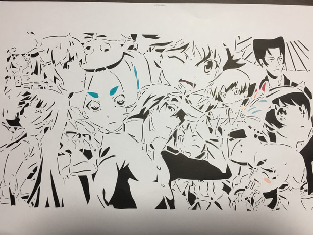 切り絵 物語シリーズ ろうど さんのイラスト ニコニコ静画 イラスト