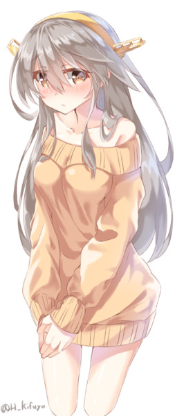セーター榛名ちゃん落描き 柊きふゆ さんのイラスト ニコニコ静画 イラスト