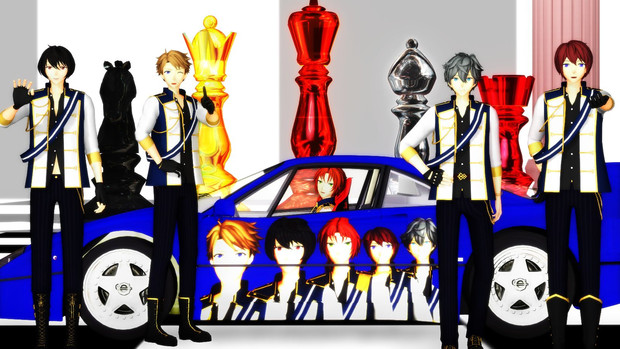 Mmdあんスタ 痛車撮影会 Knights ショート鯖元中将 さんのイラスト ニコニコ静画 イラスト