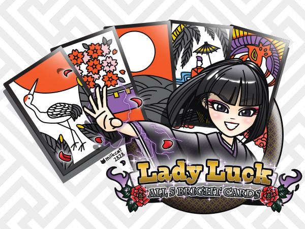 Lady Luck 花札 五光 ニコニコ静画 イラスト