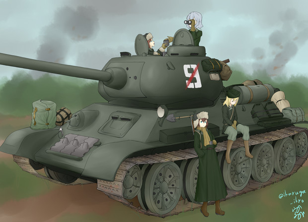 T- 34-85とその乗員