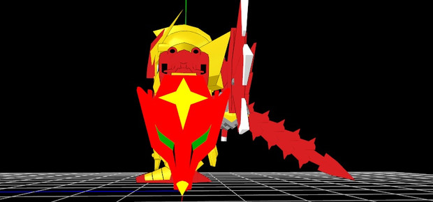 Mmdアクセサリ配布 ドラゴンシールド 騎士ガンダム物語 Settingsun さんのイラスト ニコニコ静画 イラスト