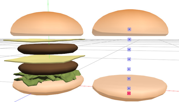 Mmdモデル配布 バーガーバーガー風セット Settingsun さんのイラスト ニコニコ静画 イラスト