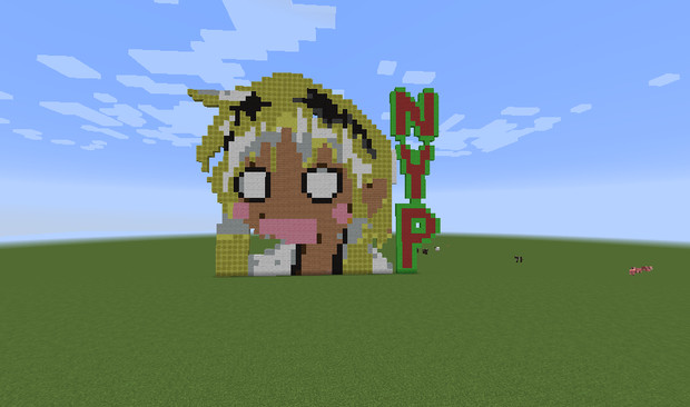 Minecraft ドット絵と化した百合虎 ばせばらら Blitz さんのイラスト ニコニコ静画 イラスト