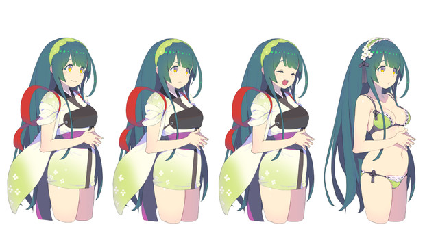 東北ずん子立ち絵素材 Kuro Ye さんのイラスト ニコニコ静画 イラスト