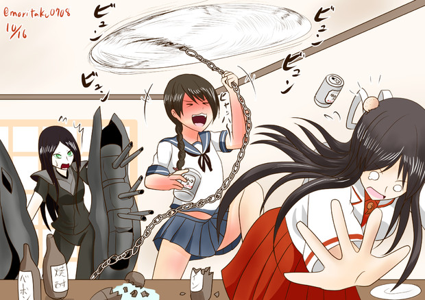 アルコールを補給しすぎた浦波 Morita さんのイラスト ニコニコ静画 イラスト