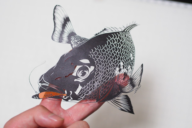切り絵 ハネエビチニング 碧輝うろこ さんのイラスト ニコニコ静画 イラスト