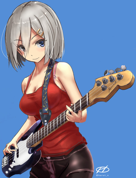 ベースを弾く浜風 晴人 はると さんのイラスト ニコニコ静画 イラスト