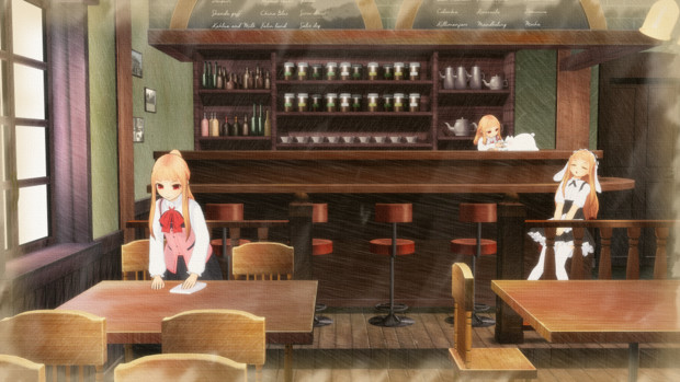 Mmd 喫茶店 レア様 Tanaka さんのイラスト ニコニコ静画 イラスト